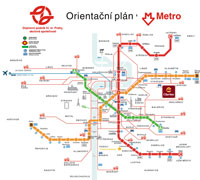 Location of Clarion and Map of Prague metro [jpg]